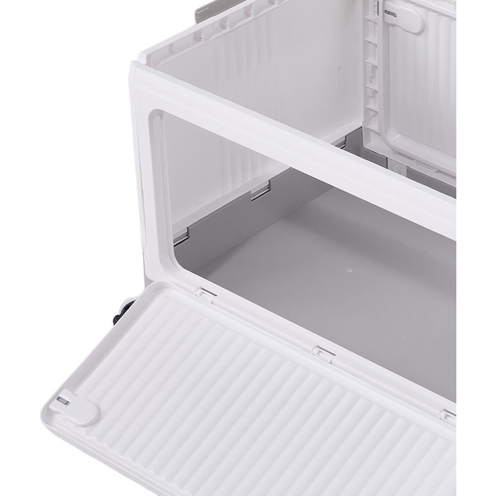 Living and Home 3 Way Access Grey Plastic Storage Box with Wheels 54 x 36cm Image 6