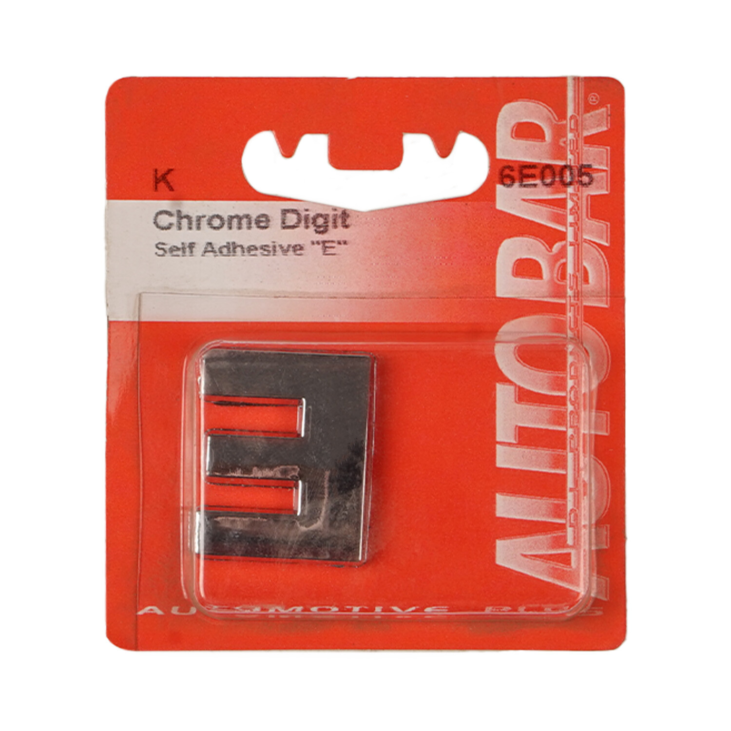 Self Adhesive Chrome Digit - E Image