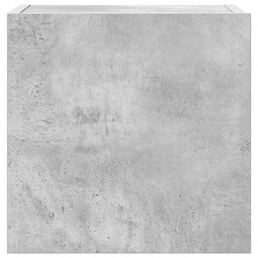 vidaXL 7 Door Concrete Grey Wall Mounted TV Cabinet Image 7