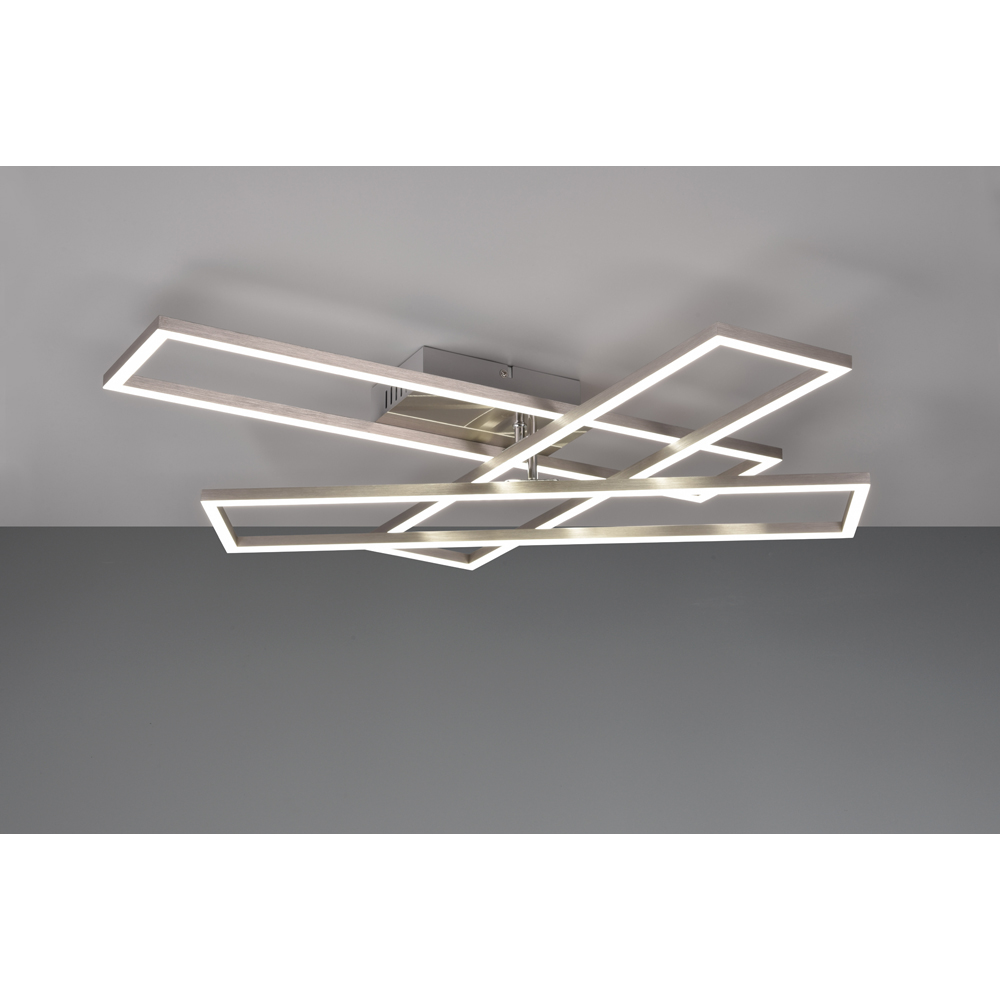 TRIO Corso Matt Nickel LED Ceiling Light Image 6