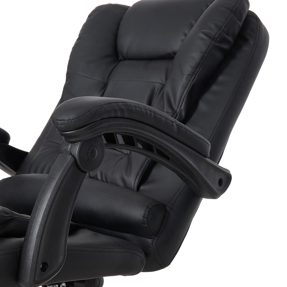 Living and Home Black 7 Point Massage Swivel and Adjustable Office Chair Image 4