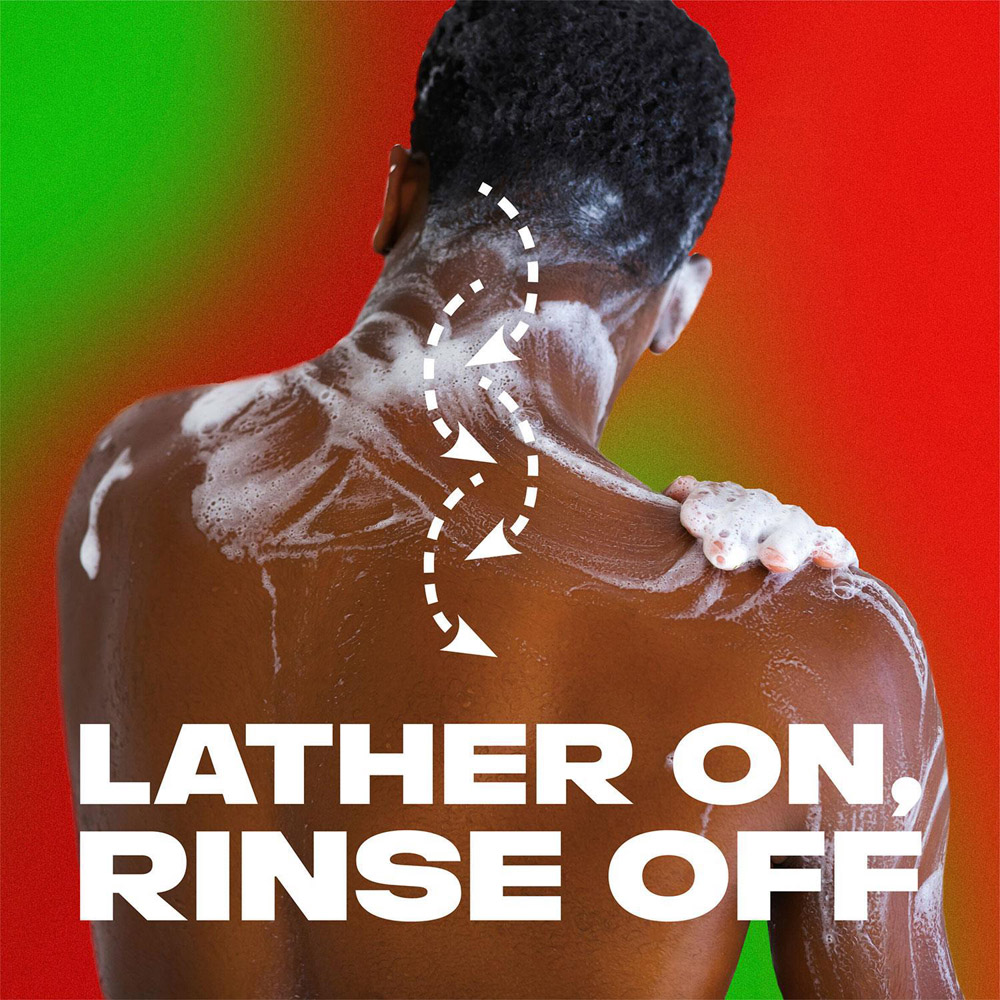 Lynx FIFA Africa All Day Freshness Shower Gel with Manwasher 2-Sided Shower Tool 225ml 3 Pack Image 4