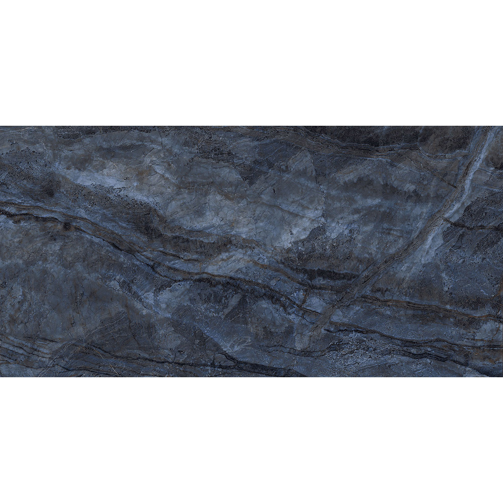 Top Ceramics Blue Marble Effect High Gloss Porcelain Wall Tile 1200 x 600mm Image 6