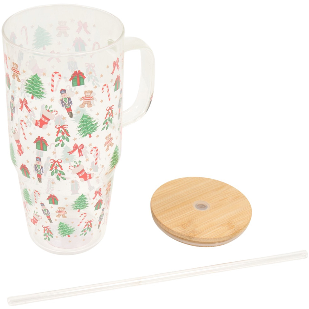 Christmas Jumbo Glass Tumbler Image 4