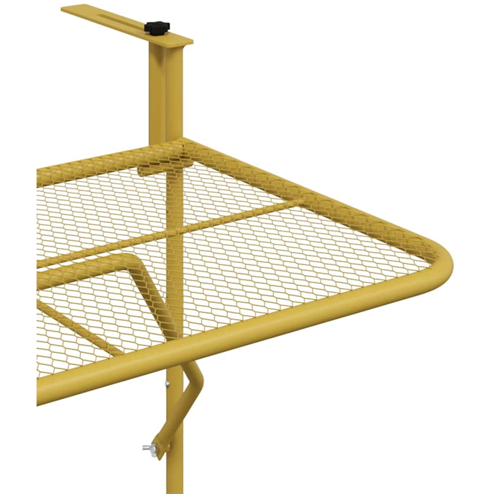 vidaXL Gold Steel Foldable Balcony Table 60 x 40cm Image 5