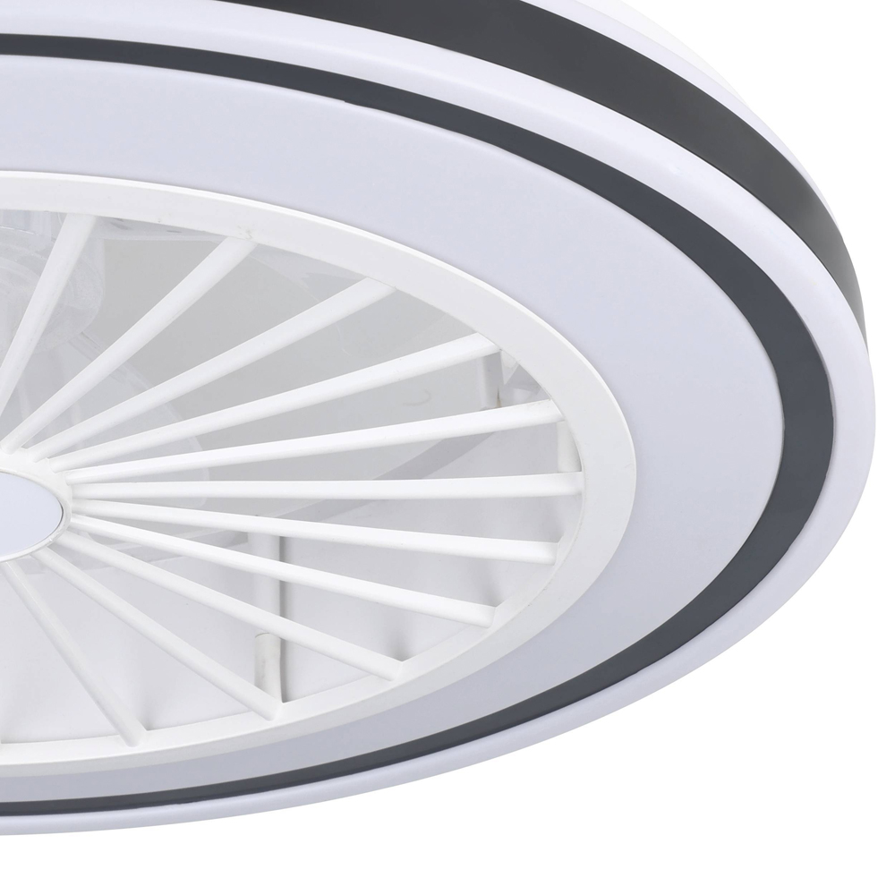 EGLO Almeria White Compact Ceiling Fan with Light Image 3