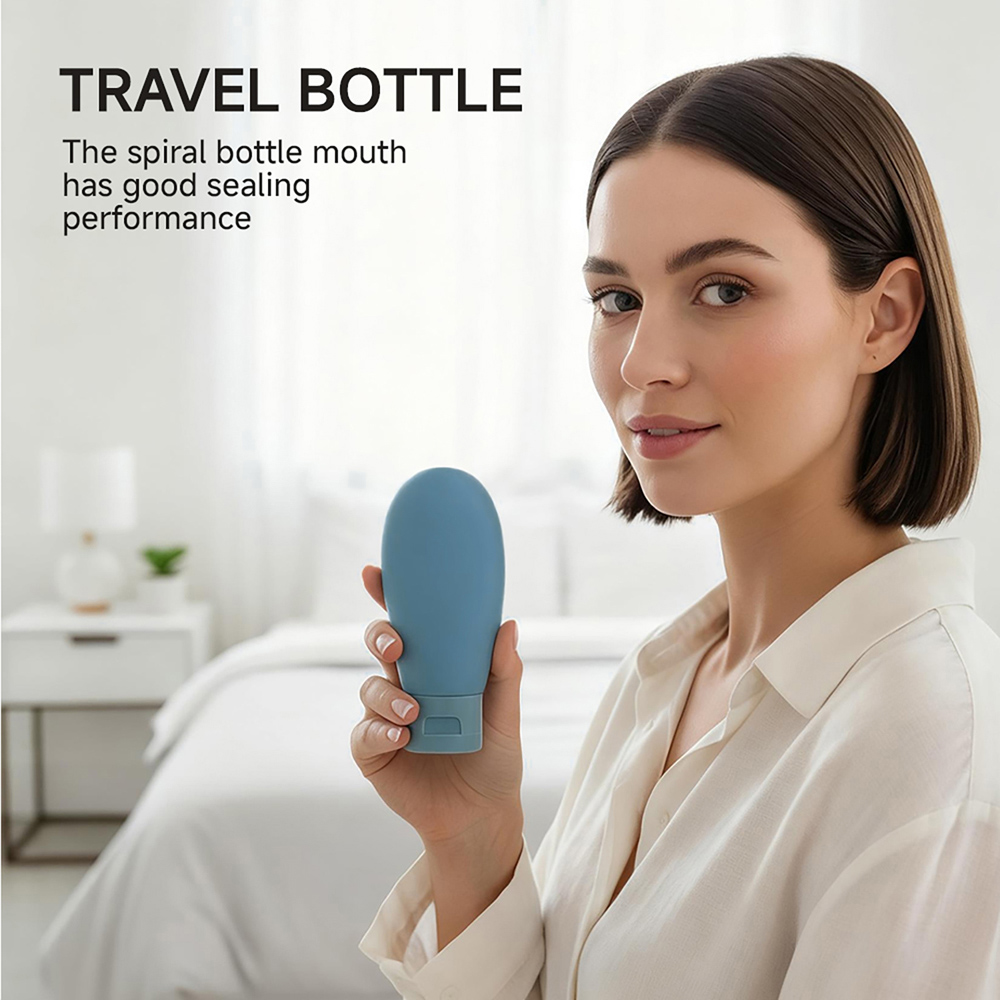 Living and Home Leakproof Toiletry Travel Bottle Set with Funnel and Labels Image 7