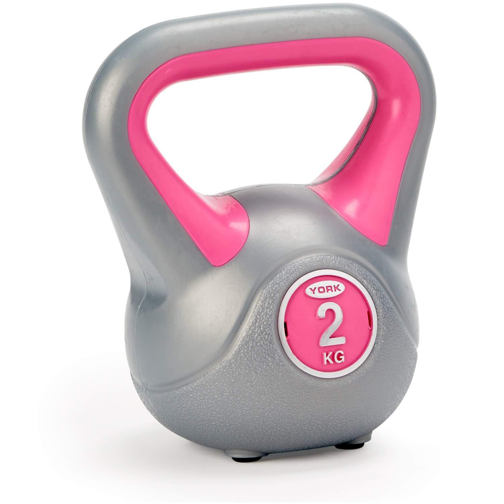 York Vinyl Kettlebell Set 3 Pack Image 2