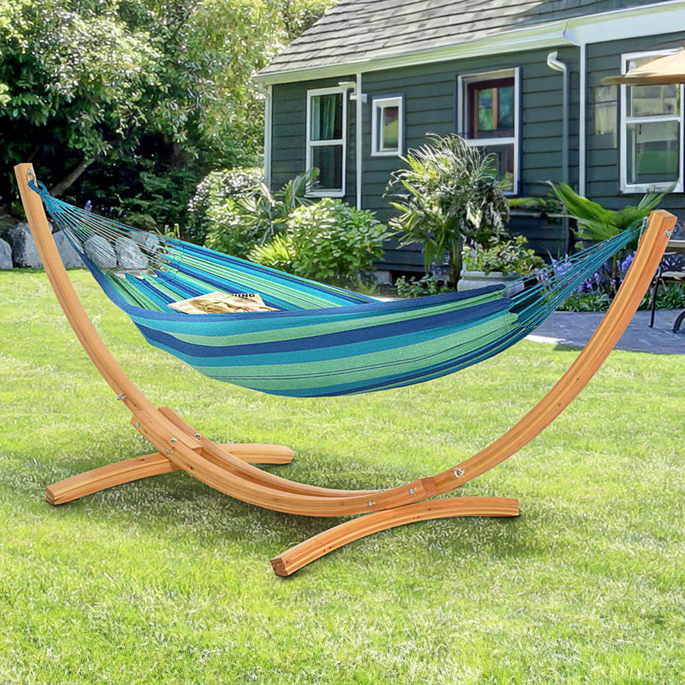 Outsunny Wooden Hammock Stand 3m Image 1
