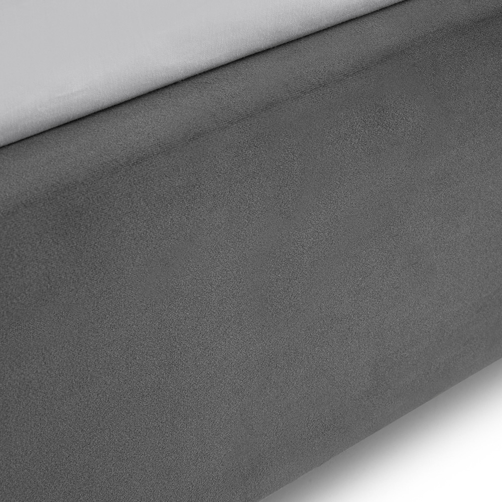 Julian Bowen Rosa King Size Grey Velvet Bed in a Box Image 7