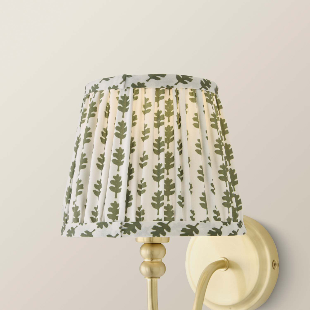 ValueLights Grange Green Floral Pleated Extra Small Lamp Shade 16cm Image 5