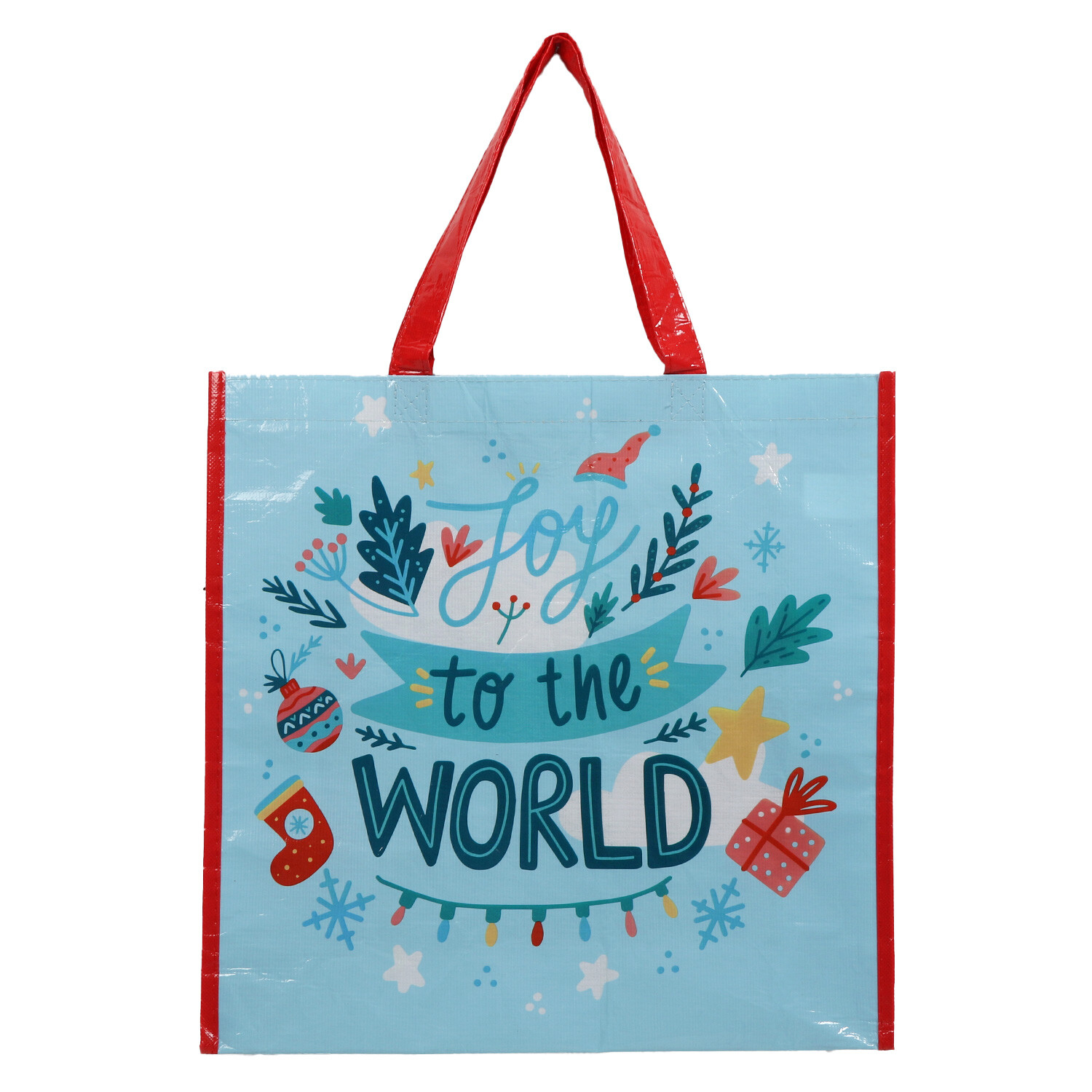 Joy To The World Shopper Bag - Blue Image