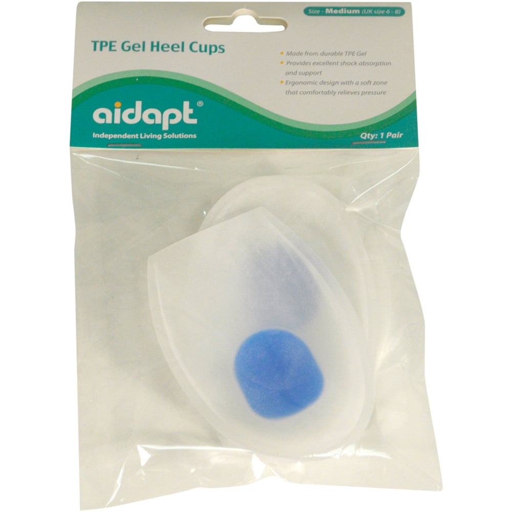 Aidapt Medium Gel Heel Cup Pair Image 1