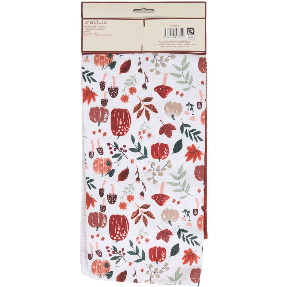 Pack of 3 Autumn Design Tea Towels Image 6