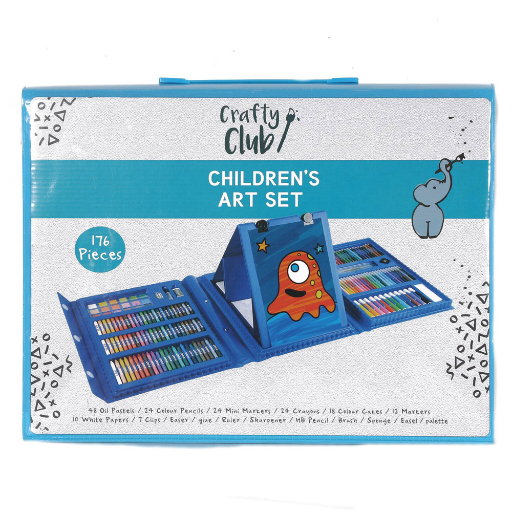 Single Crafty Club Children's Art Set 176 Pieces in Assorted styles Image 3