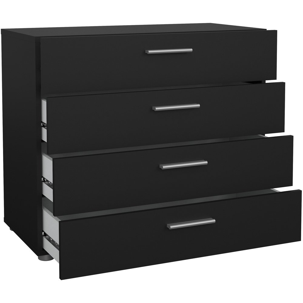 Florence 4 Drawer Black Chest of Drawers Image 4