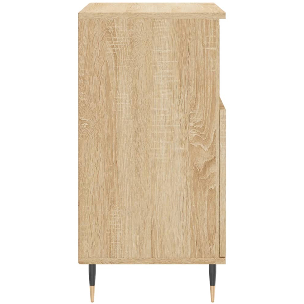 vidaXL 2 Door 2 Shelf Sonoma Oak Sideboard Set of 3 Image 7