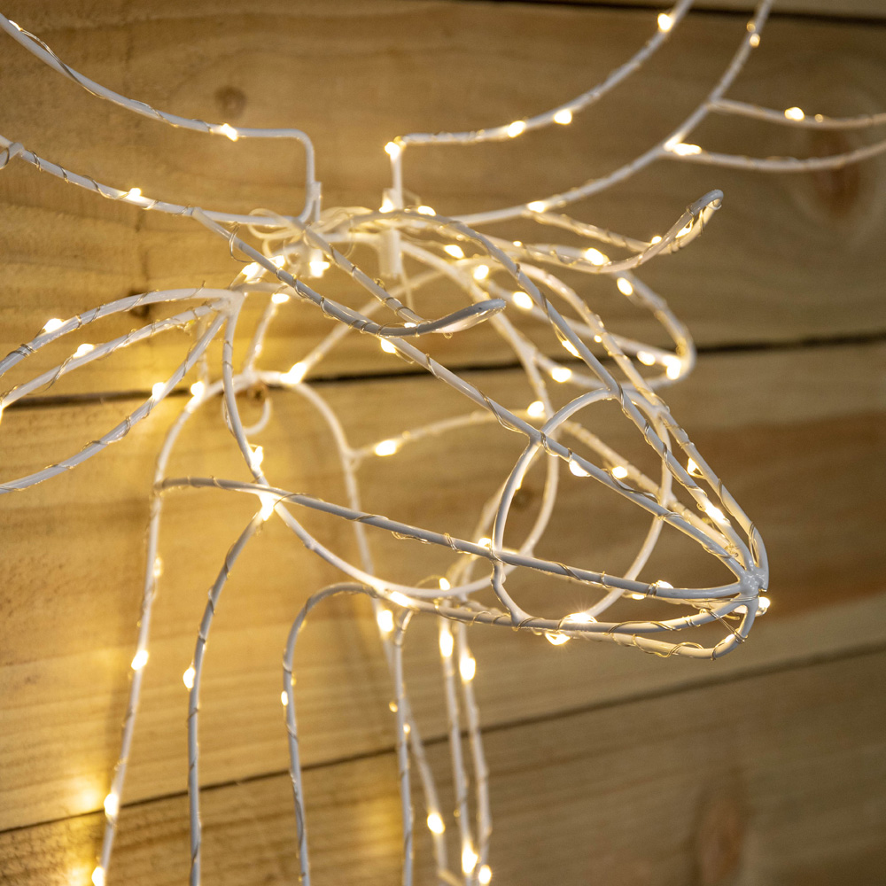 Samuel Alexander Warm White Twinkling LED Reindeer Head Christmas Decoration 70cm Image 3