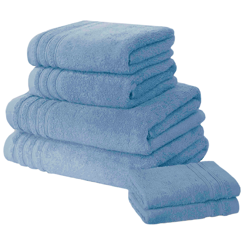 Rapport Home So Soft Blue Cotton Hand Towel Image 1