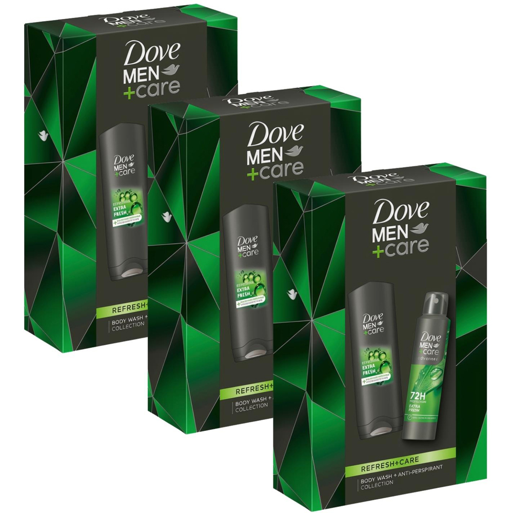 Dove Men+Care Refresh+Care Duo Gift Set 3 Pack Image 1