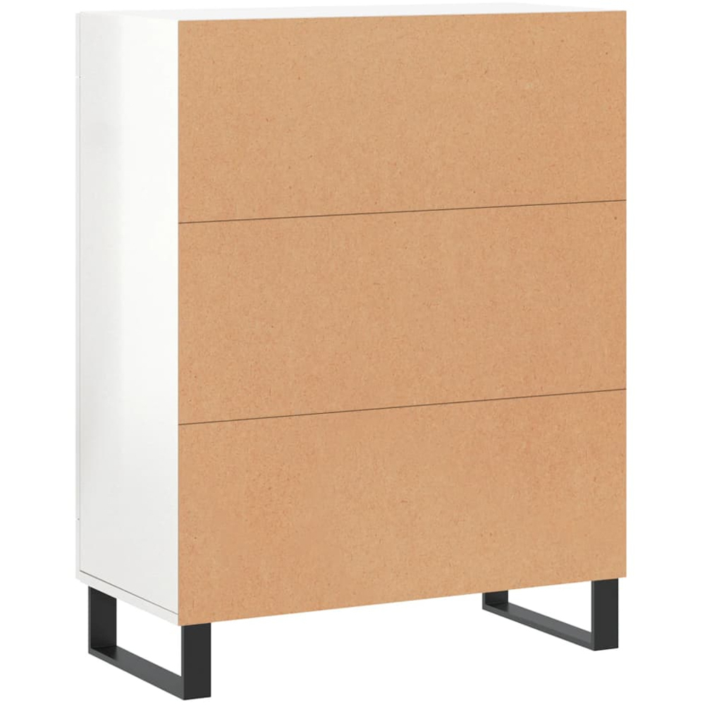 vidaXL 2 Door High Gloss White Sideboard Image 8