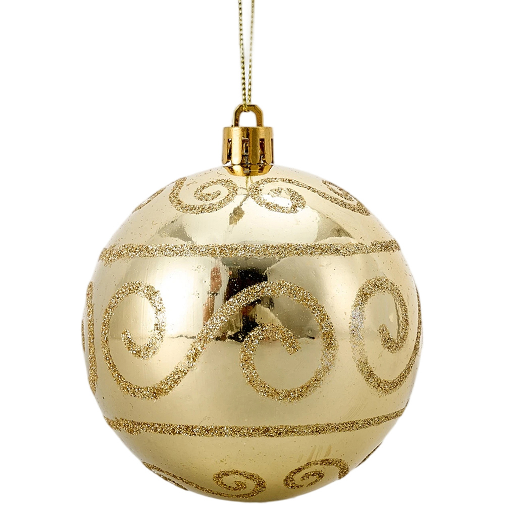 Living and Home 16 Piece Red and Gold Christmas Bauble Set with Storage Box Image 4