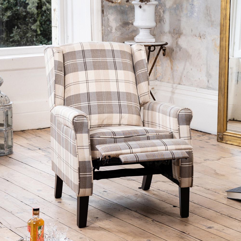 Artemis Home Stanfield Cream Manual Recliner Armchair Image 6