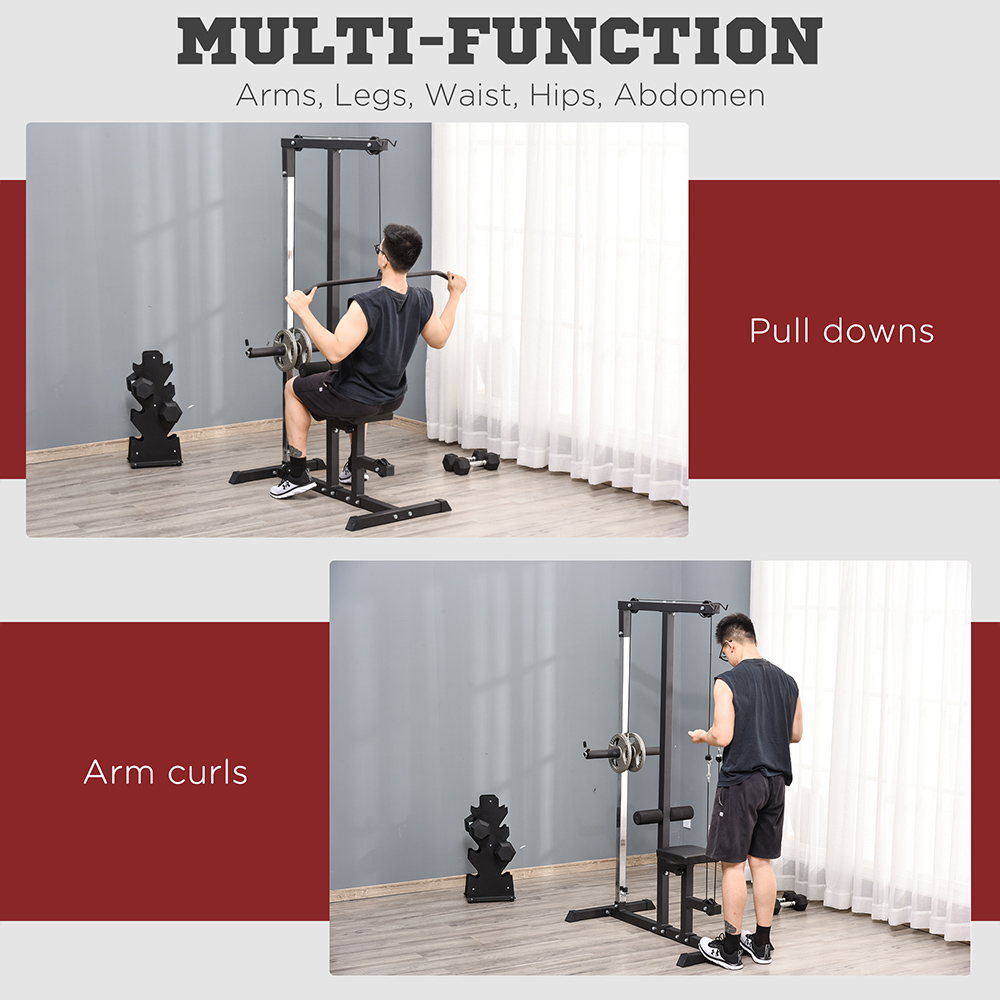 HOMCOM Power Tower Adjustable Pulldown Machine Image 4