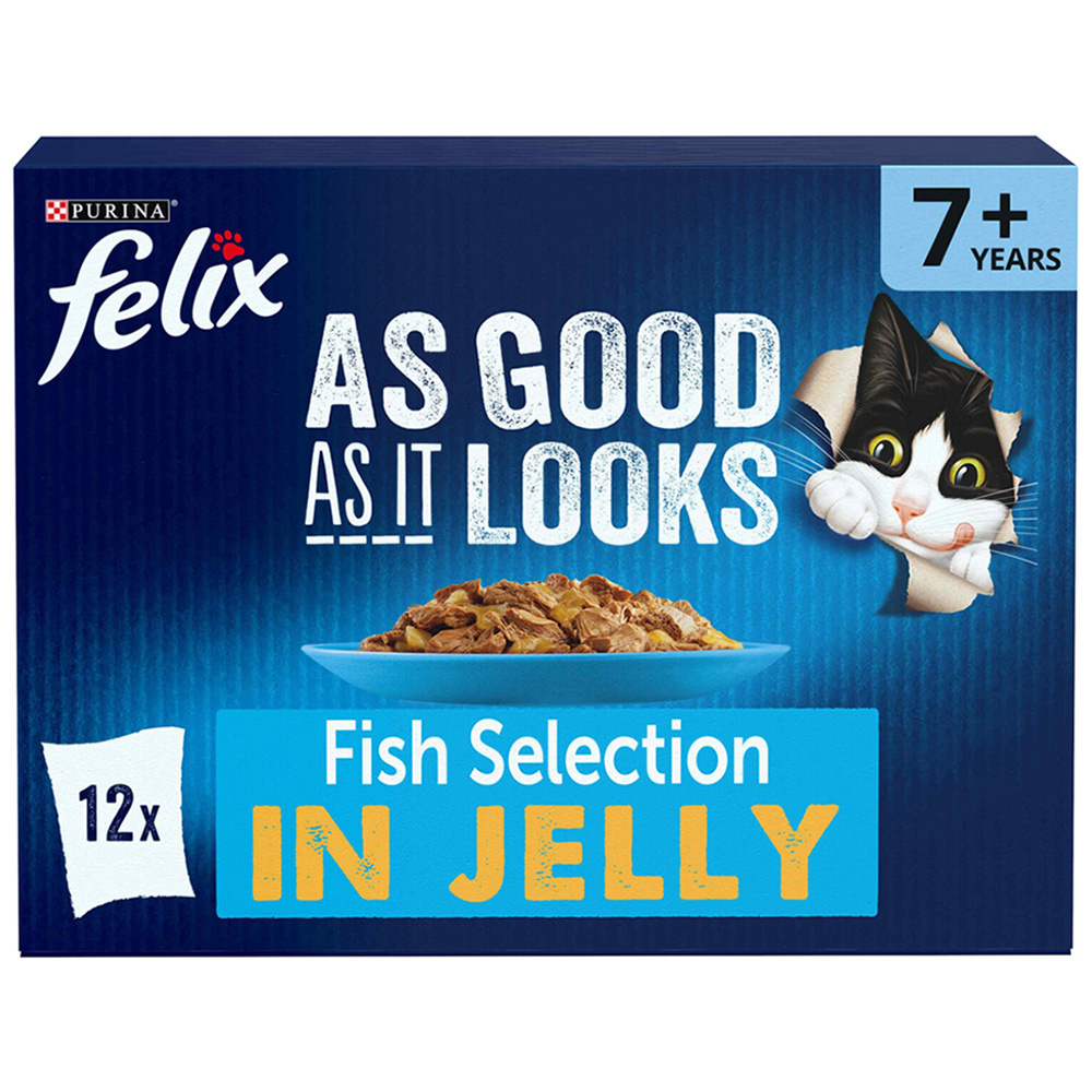 Felix As Good As It Looks Fish Selection in Jelly Cat Food 100g Image