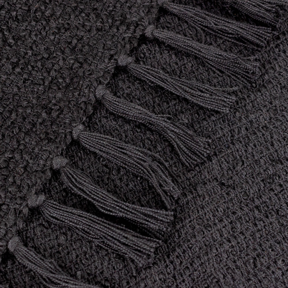 Yard Candar Black Textured Boucle Throw Image 3