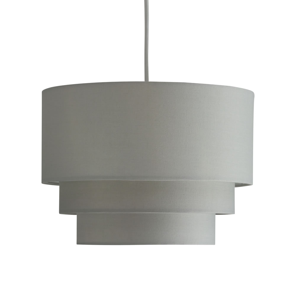 Wilko 3 Tier Grey Light Shade Wilko