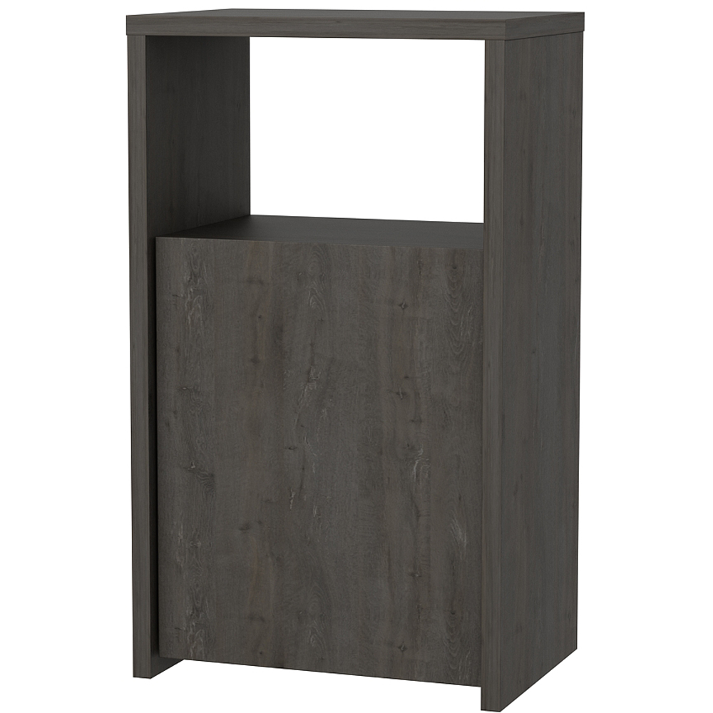 Decorotika Carlin Single Door Single Shelf Wenge Bedside Table Image 2