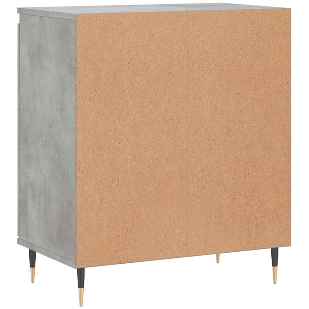vidaXL 2 Door Concrete Grey Sideboard Image 8