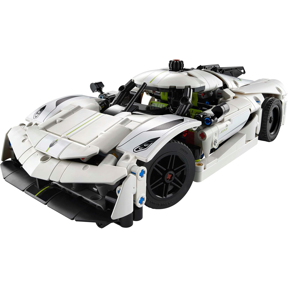 Lego Technic 42184 Koenigsegg Jesko Absolut White Hypercar Set Image 2