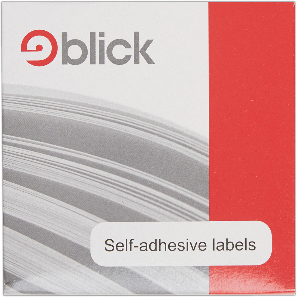 Blick White Rectangular Self Adhesive Label in Dispenser 24 x 37mm 640 Pack Image 1