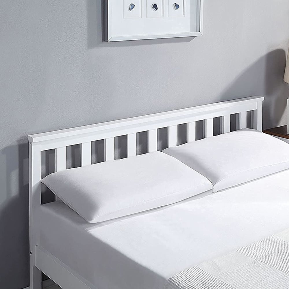 Portland Double Wooden Bed Frame Image 5