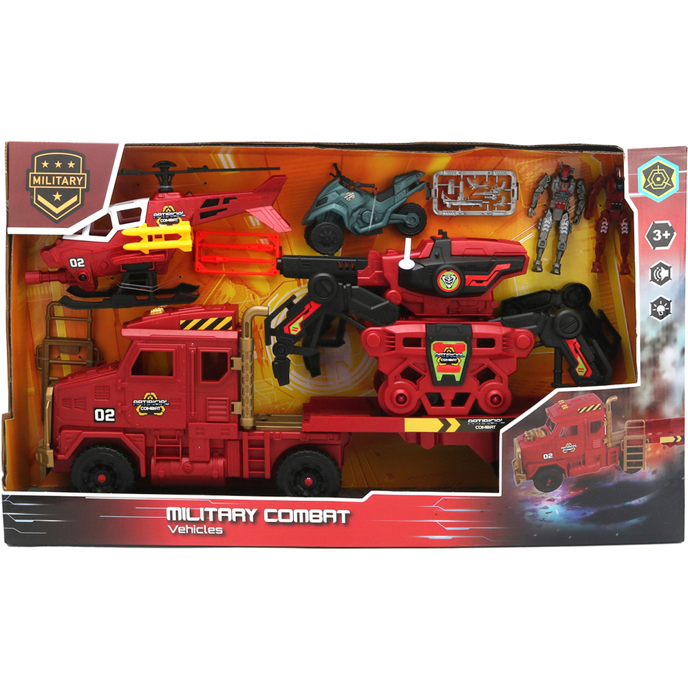 Military Combat Vehicle Toy Set Image 1