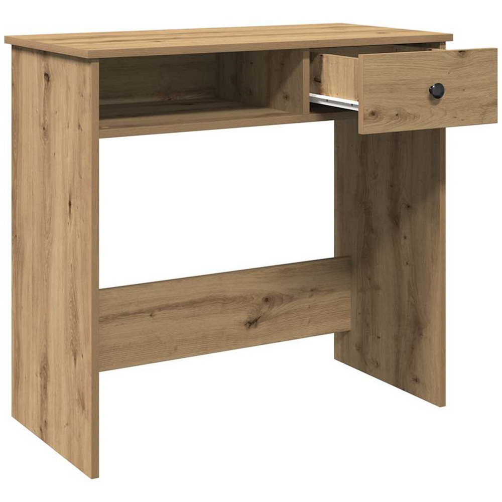 vidaXL Single Drawer Single Shelf Computer Desk Artisan Oak Image 4