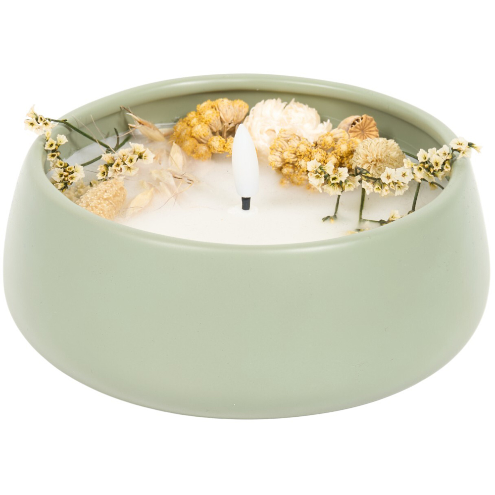 Floral Ceramic LED Candle Image 4