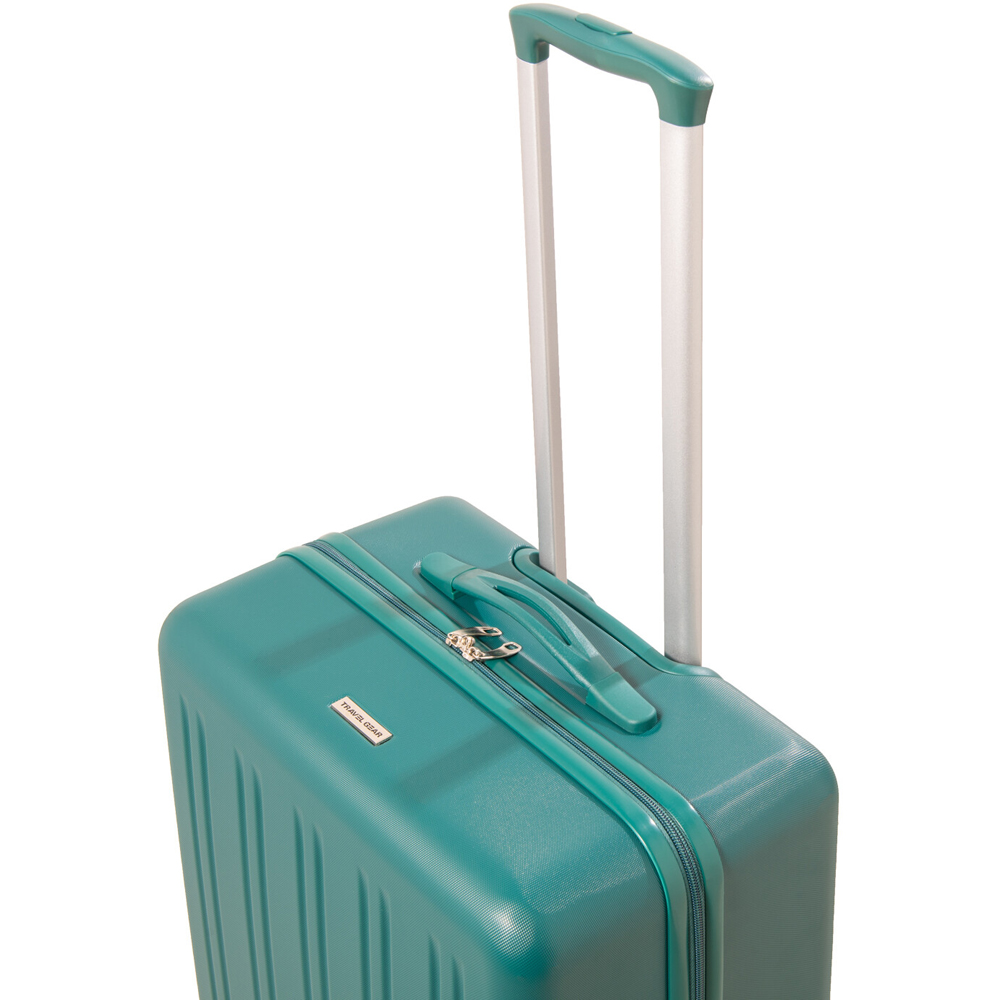 3 Piece Travel Gear Ribbed Hard Shell Luggage Set Forest Green Image 5
