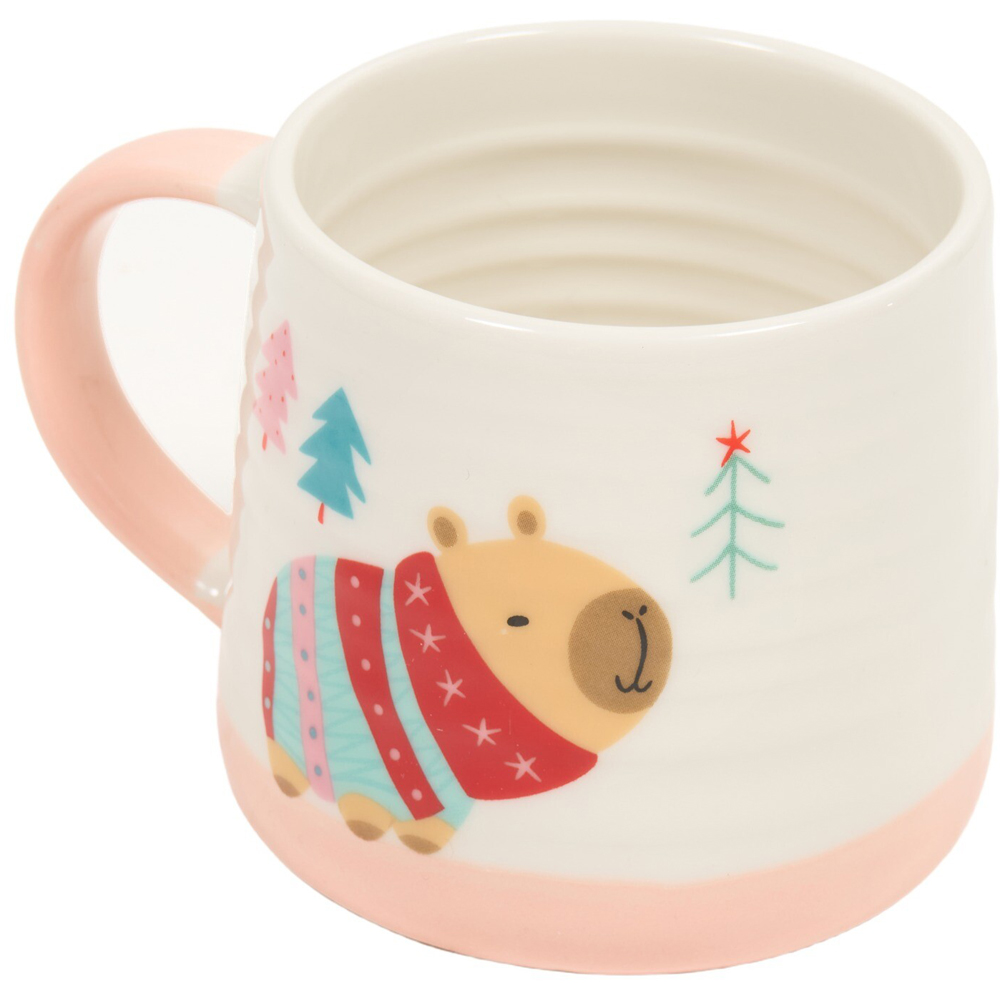 Capybara Ribbed Mug Image 6