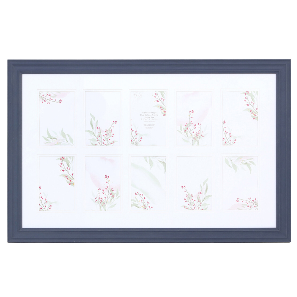 Vienne Vintage Blue Collage Frame Image 1