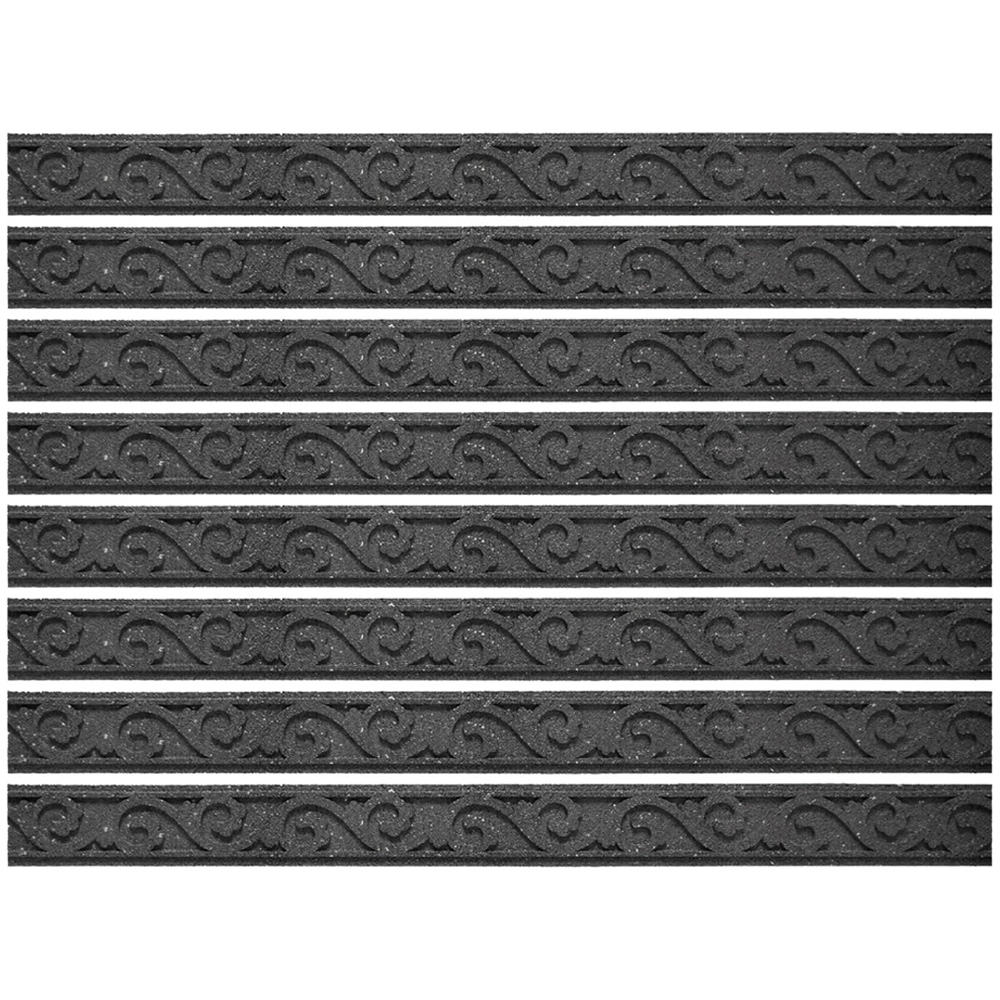 Garden Gear Flexi Curve 9 x 120cm 8 Pack Grey Scroll Border Image 1