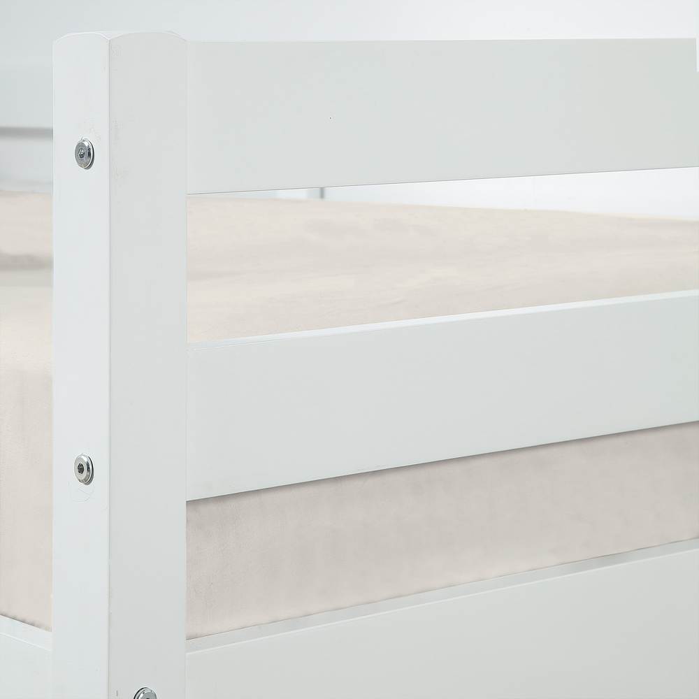 Aspire Cove Single Wooden Mid Sleeper Kids Bed Frame with Memory Foam Mattress Image 5