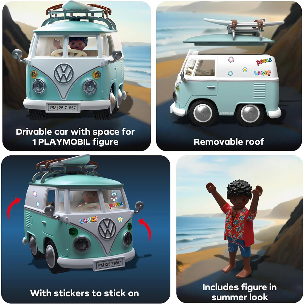 Playmobil x Volkswagen T1 Camper Playset Image 8