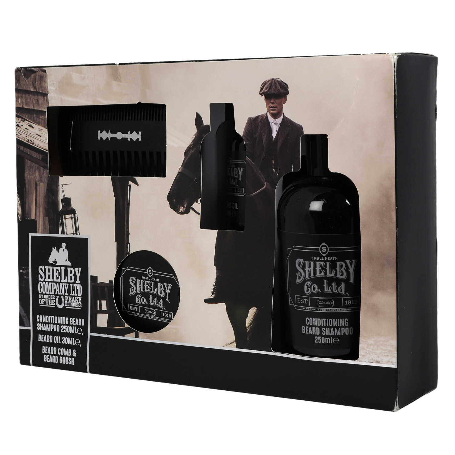 Peaky Blinders Beard Grooming Set - Black Image 2