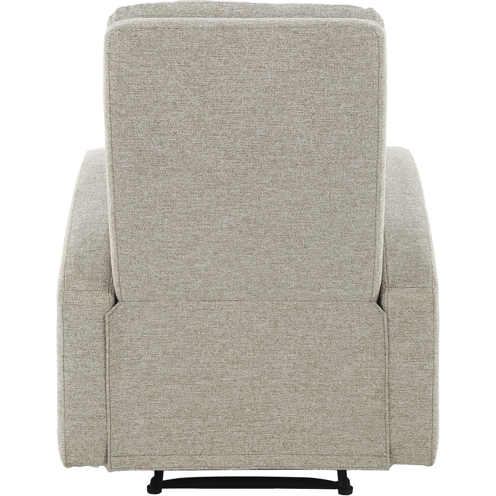 Loft24 Rena Natural Fabric Manual Recliner Armchair Image 5