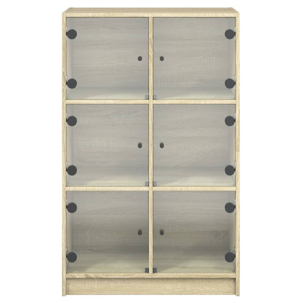 vidaXL 6 Glass Door Sonoma Oak Highboard Image 6