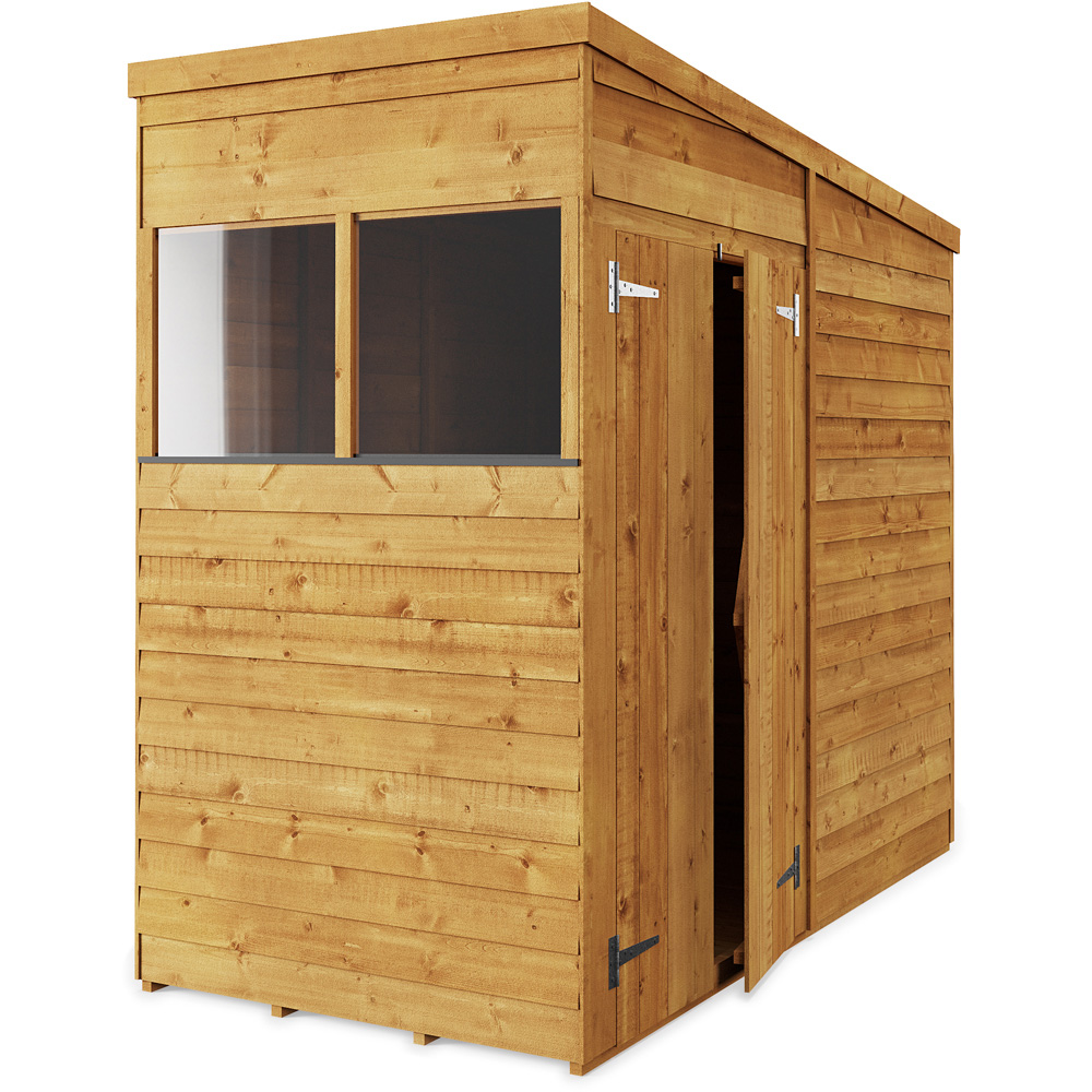 StoreMore 4 x 8ft Double Door Overlap Pent Shed Image 2