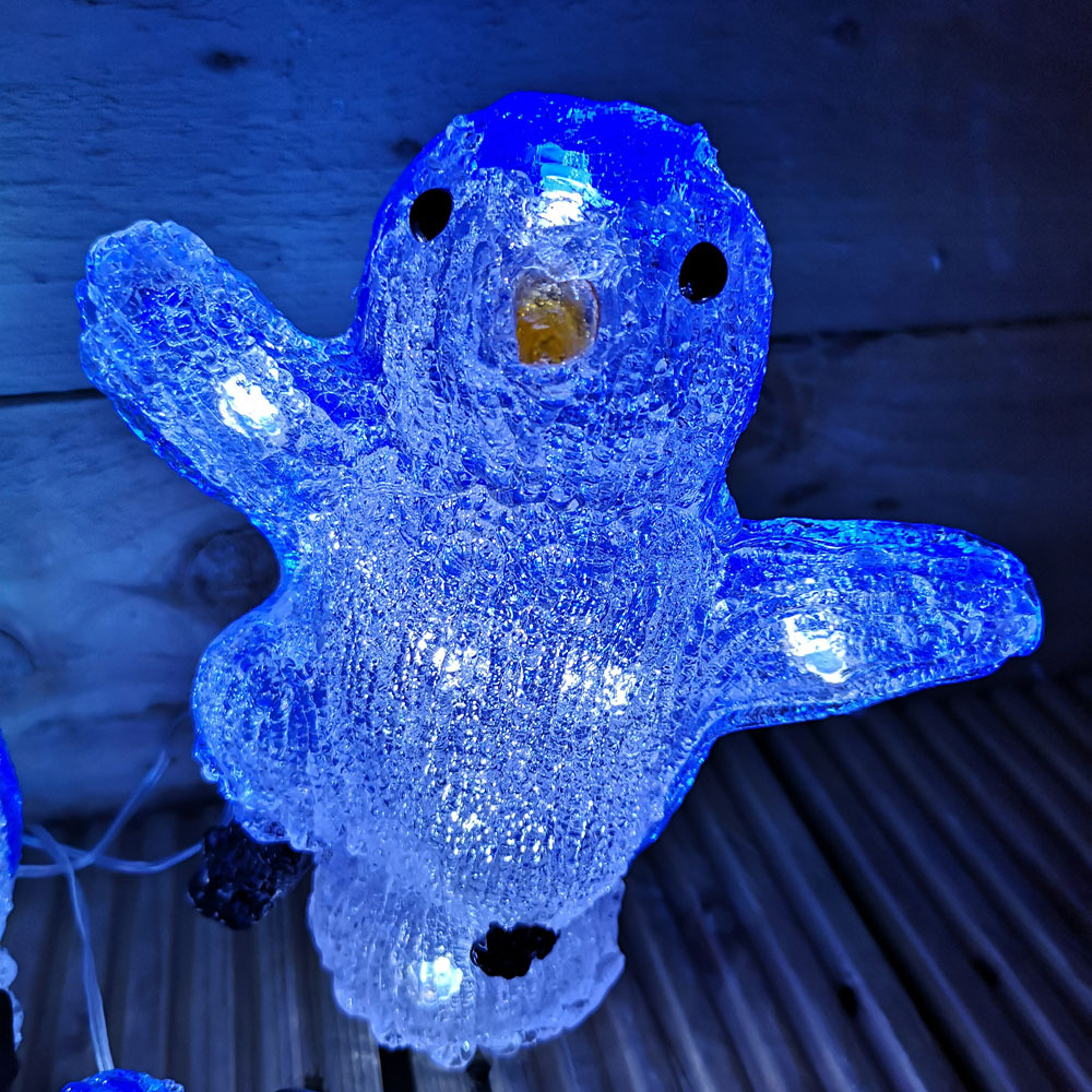 Samuel Alexander 30 Ice White LED Acrylic Penguins Christmas Decoration Set of 3 Image 6